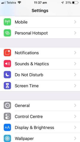 Turning On Screen Time